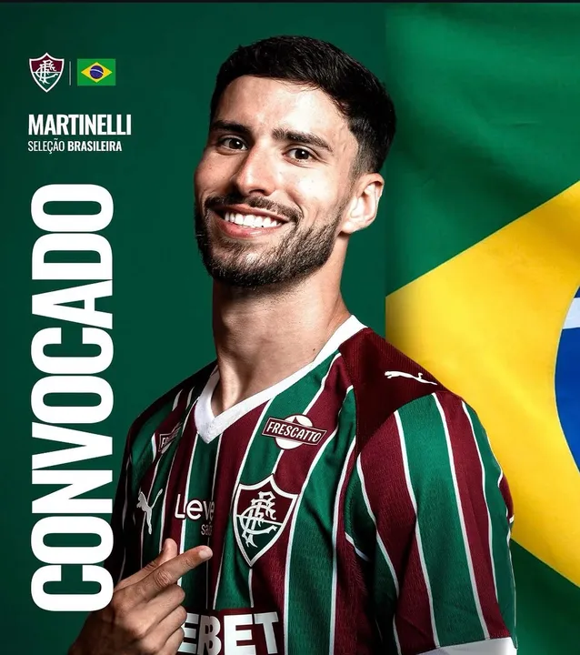 Martinelli, do Fluminense, é convocado pela primeira vez para a seleção brasileira