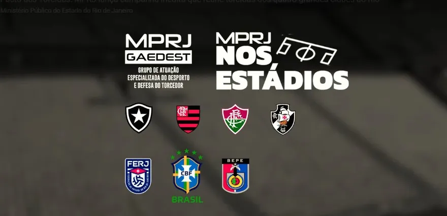 Antes da partida, representantes de torcidas organizadas de Fluminense e Vasco entrarão no gramado com a faixa da campanha