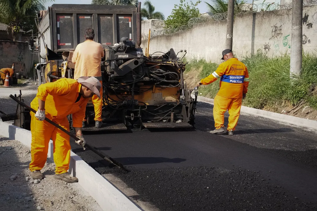 Intervenção realizada pela Secretaria Municipal de Serviços Públicos contempla 110 metros da Estrada da Boa Vista