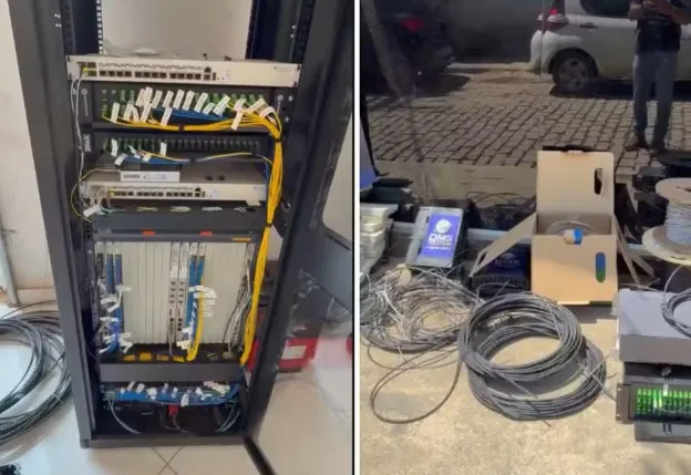 De acordo com o comando da Polícia Militar, a operação foi deflagrada após denúncias de moradores sobre a imposição de serviços de internet