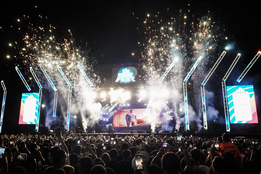São Gonçalo Fest 2026: arena de shows completamente lotada no domingo