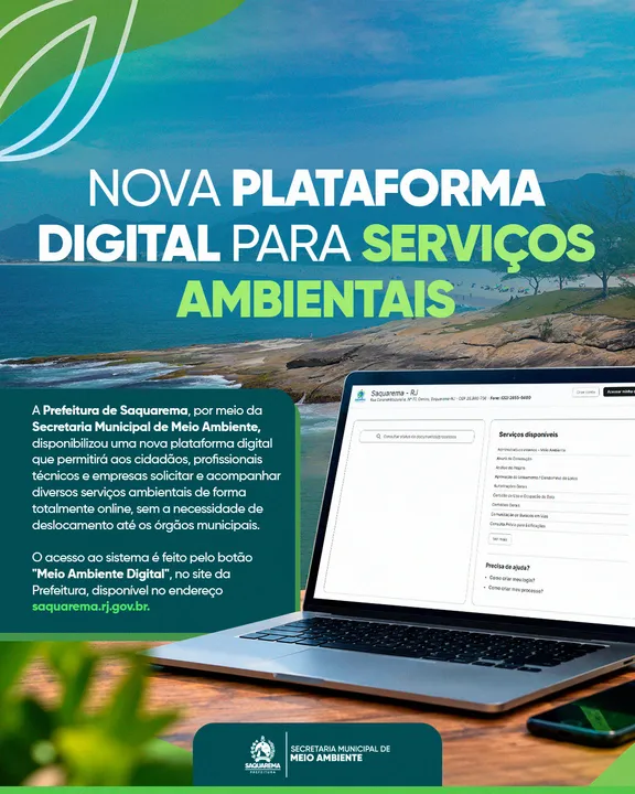 Entre os principais serviços disponíveis estão a solicitação de Licenças Ambientais destinadas a empreendimentos e atividades sujeitas ao controle ambiental