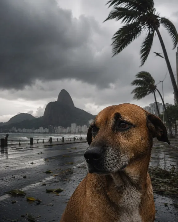 Ventos exigem atenção com os olhos dos pets
