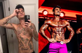 Funkeiro mostra antes e depois após ganhar 32 kg e conquistar dois títulos de fisiculturismo