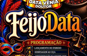 GRES Data Vênia Doutor lança enredo do Carnaval 2027 com samba, feijoada e convidados