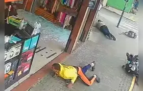 Imagens fortes: câmeras registram ataque a policial no Centro de São Gonçalo
