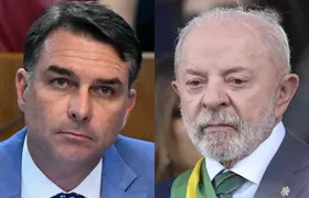 Pesquisa mostra Lula à frente de Flávio Bolsonaro no 1º e 2º turnos