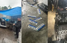 Polícia Civil localiza desmanche clandestino de veículos e prende dois homens em São Gonçalo