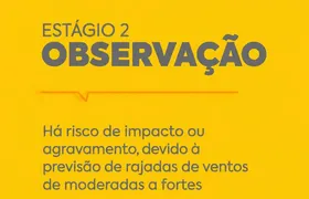 São Gonçalo entra em estágio de observação por risco de ventos e aulas são suspensas