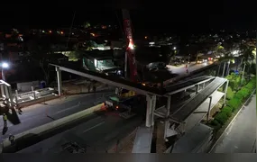 Maricá conclui etapa principal de passarela na RJ-106, em Ponta Grossa