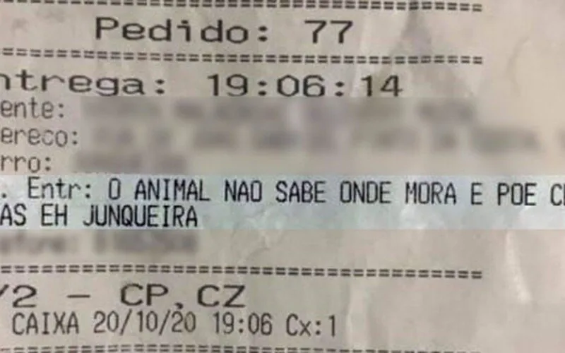 "O animal não sabe onde mora e põe centro, mas é Junqueira", escreveu o caixa