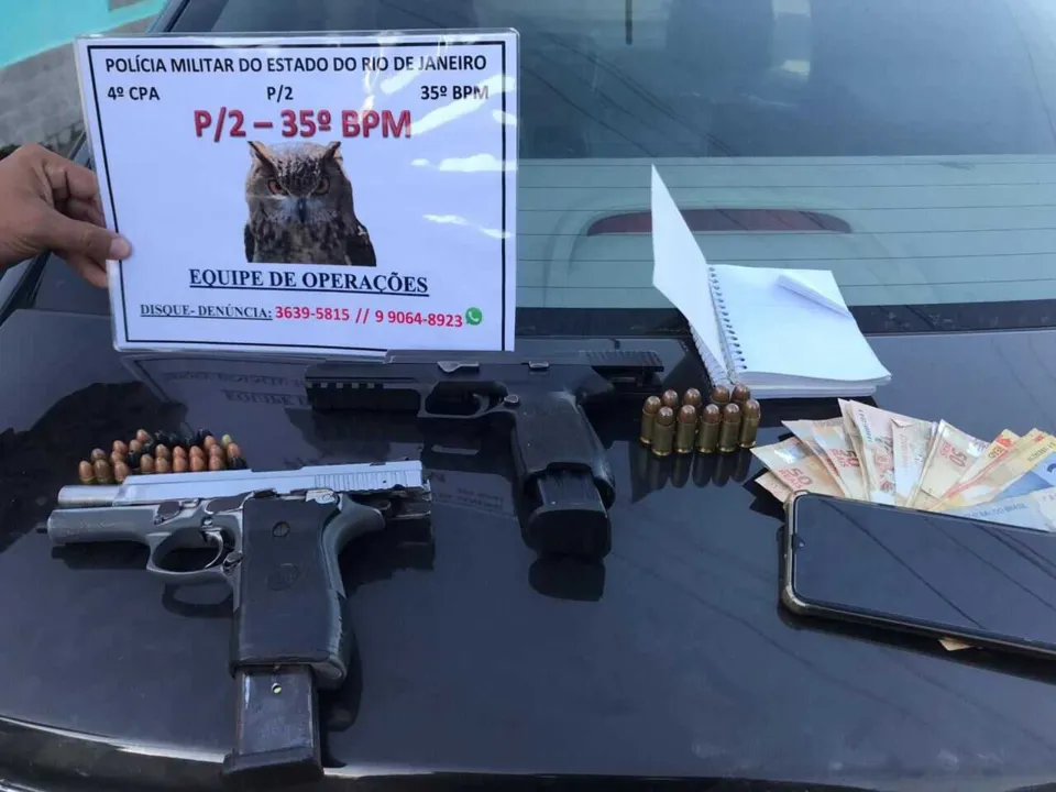 Imagem ilustrativa da imagem Três homens acusados de extorsão são presos durante ação da PM em Itaboraí