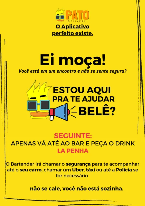 As placas são de PVC e são gratuitas 