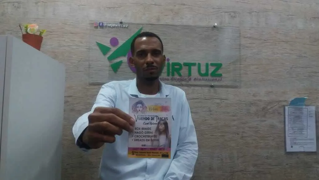 Luiz Gustavo Moreira. criatividade no curso Virtuz, sem esquecer o social 