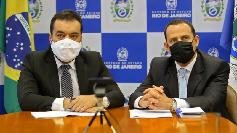 Live com o secretário de Polícia Civil Alan Turnovsky. Foto: Philippe Lima