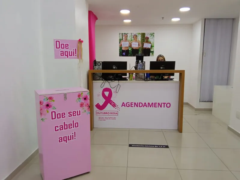 o local, até dia 31 de outubro, também é possível realizar marcação de exames de mamografia e preventivo