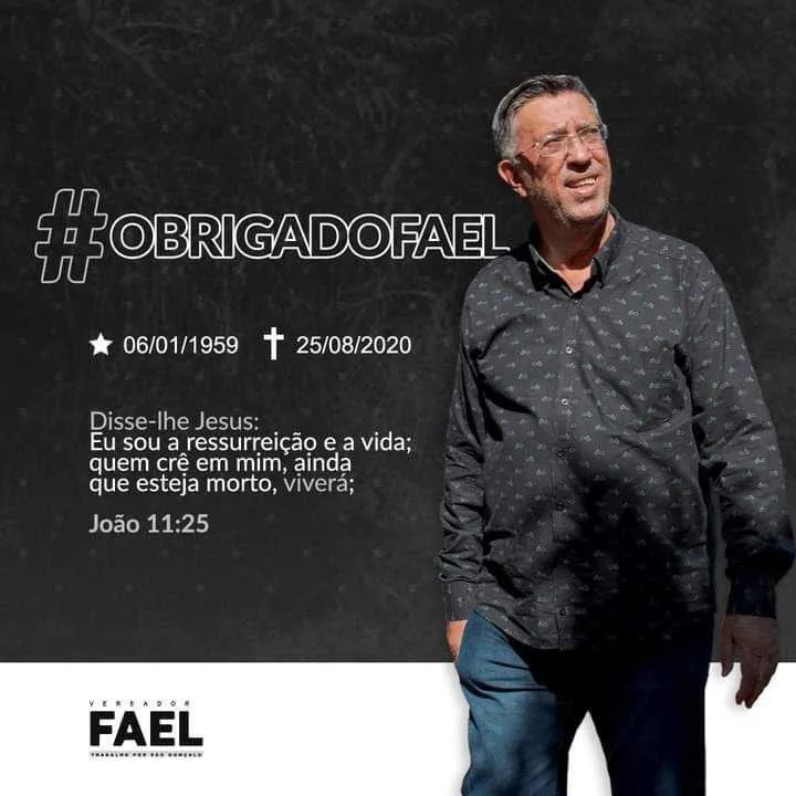 Fael será sepultado no Cemitério Parque da Paz
