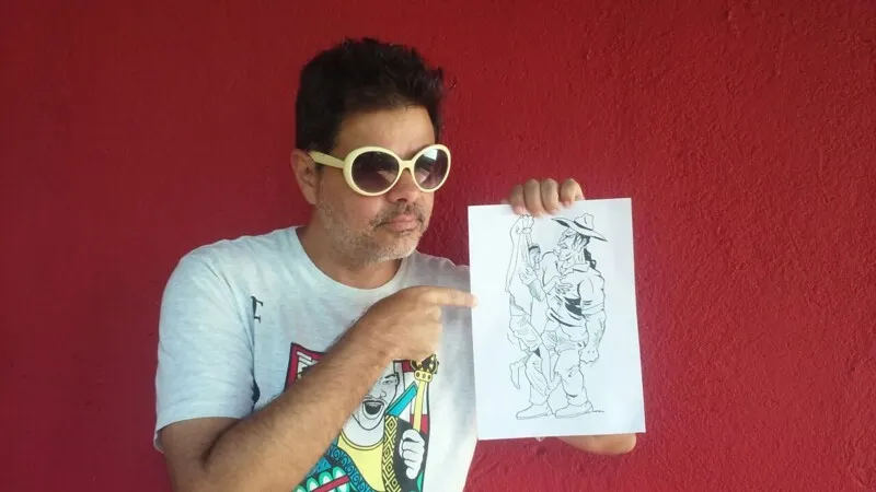 Cartunista André Barroso explora o imaginário da lenda do Boto para desenvolver o roteiro que também conta com ação policial na trama