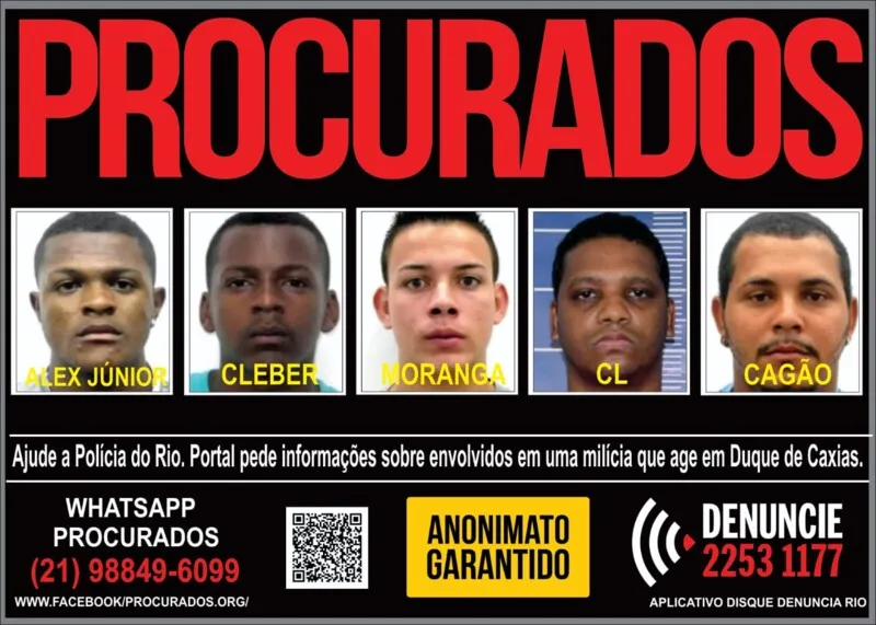 Imagem ilustrativa da imagem Portal dos Procurados pede informações sobre envolvidos em grupo paramilitar