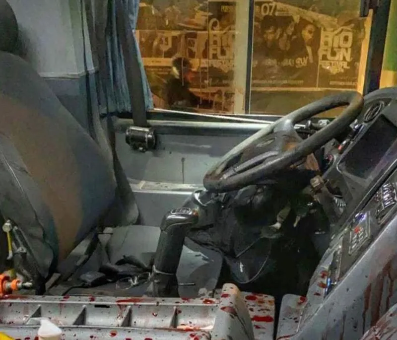 O passageiro e o motorista estavam no ônibus que fazia o trajeto Apolo III - Fazenda dos Mineiros