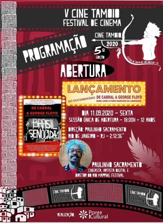 A 5ª  Edição do Cine Tamoio – Festival de Cinema de São Gonçalo será online e gratuita