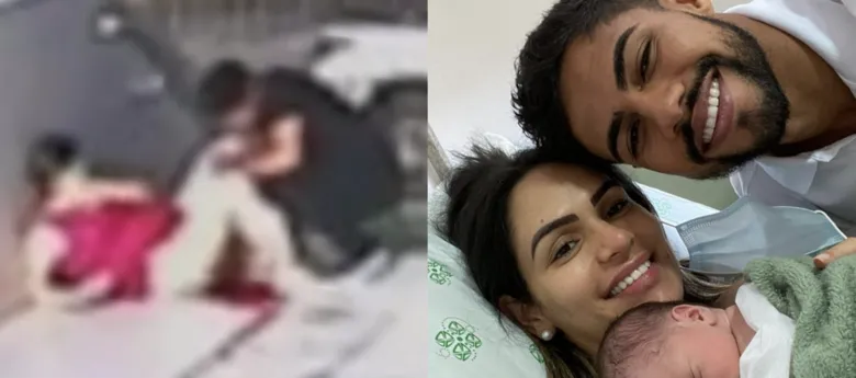 O parto ocorreu na última semana, mas o vídeo viralizou recentemente na internet