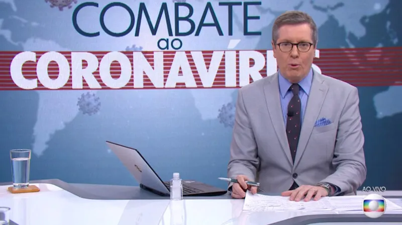 O repórter apresentou programa matinal 'Combate ao Coronavírus'