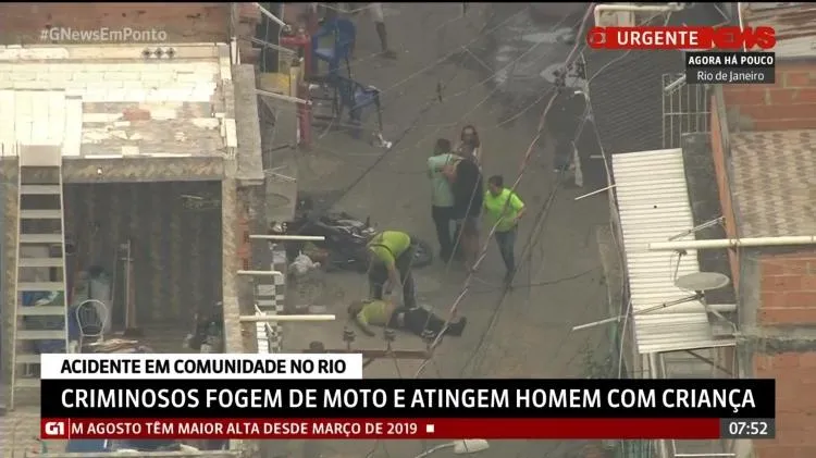 O momento foi registrado pelo Globocope