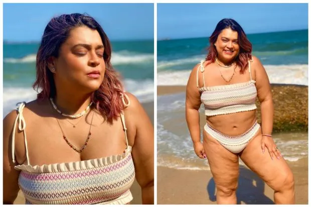A cantora afirma que hoje se sente bem com suas curvas 