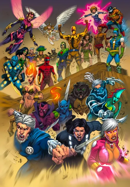Imagem ilustrativa da imagem HQ Alfa - A Primeira Ordem: Parte 2 traz batalha épica de super-heróis brasileiros