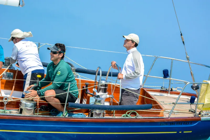 Torben Grael durante o Ubatuba Sailing Festival em setembro