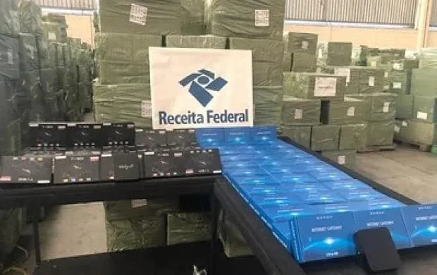 A carga está avaliada em R$ 54 milhões e foi produzida na China