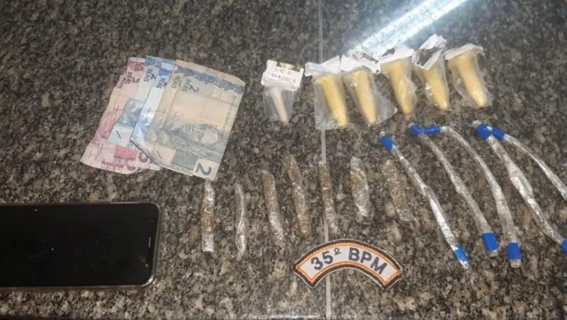 O jovem tentou se esconder no matagal 