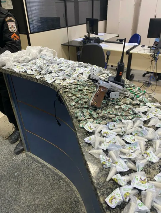 Farta quantidade de drogas foi apreendida 