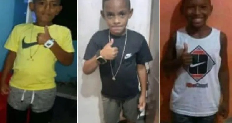 Meninos têm entre 8 e 11 anos