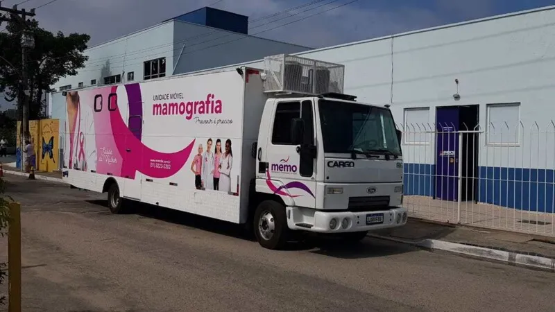 A unidade móvel se localiza ao lado do PAM de Santo Antônio