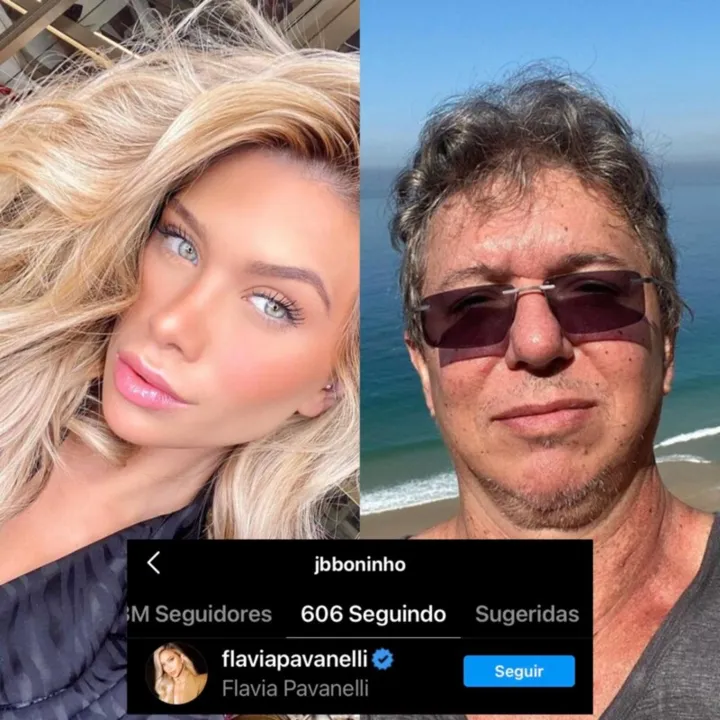 Após um tempo, Pavanelli retribuiu o gesto e seguiu Boninho também.