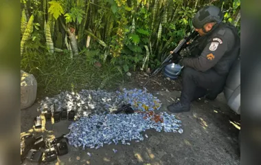 Policia apreende arma e drogas no Jardim Catarina