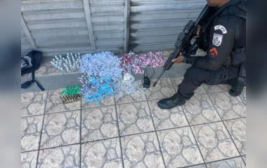 Polícia apreende grande quantidade de drogas em Furquim Mendes, na Zona Oeste