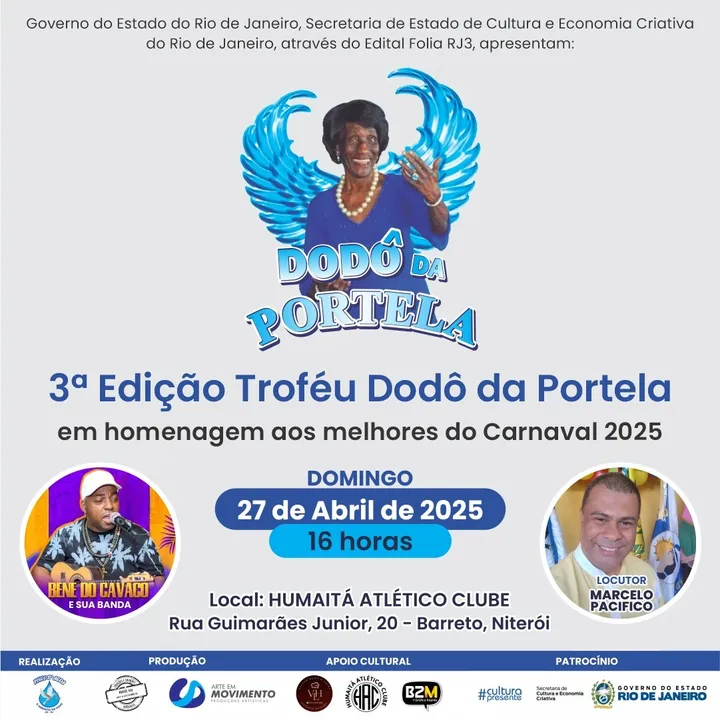 Troféu Dodô da Portela é um dos mais tradicionais do mundo do samba no Rio de Janeiro