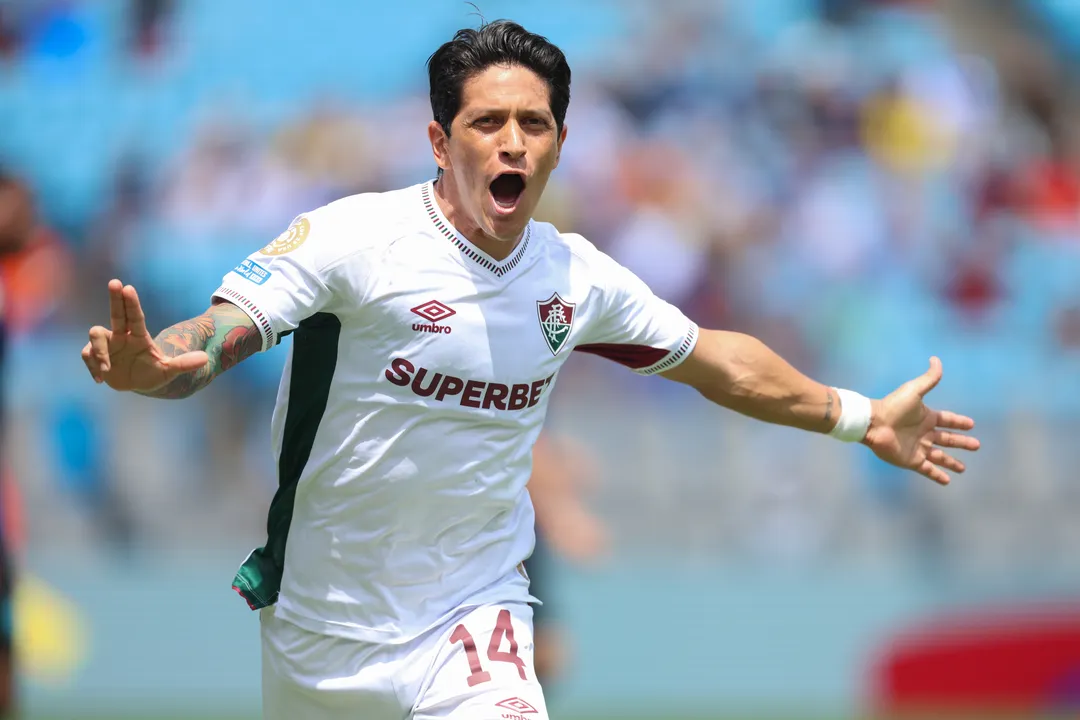Cano comemorando gol em cima da Inter de Milão