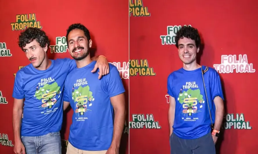 Jesuíta com João Fontenele e Fábio Audi no camarote Folia Tropical