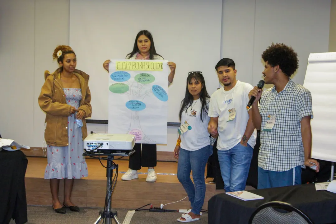 Jovens irão construir uma campanha de comunicação com foco em incidência política, visando defender suas culturas, territórios e modos de vida frente à crise climática global