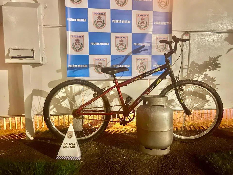 Após roubo de bicicleta e botijão de gás, acusado foi preso em flagrante