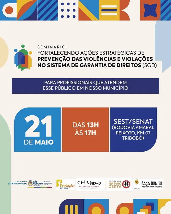 O seminário “Fortalece ações estratégicas de prevenção das violências
