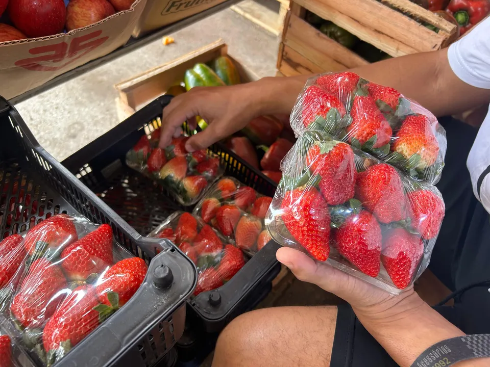 Ao mesmo tempo em que cresce a demanda pelo morango, o preço da fruta também tem "disparado"