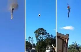 Balão pega fogo e cai em Praia Grande (SC), deixando 8 pessoas mortas; Vídeo!