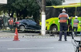Colisão entre ônibus e carro deixa um morto em Icaraí, Niterói