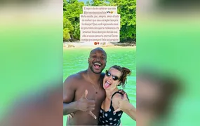 Thiaguinho parabeniza Fernanda Souza nas redes sociais pelos 41 anos da atriz
