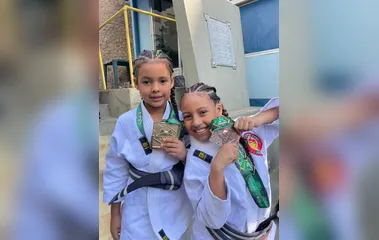 Irmãs gonçalenses conquistam medalha de ouro e bronze em Campeonato Brasileiro de Jiu-jitsu